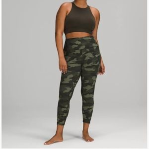 Lululemon Align 28" Green Camo Leggings